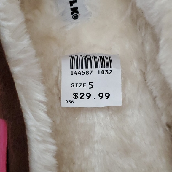 Brown and pink flurry mocassins - Picture 3 of 3